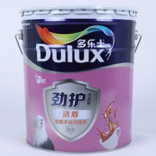 多樂士竹炭勁護(hù)潔盾室內(nèi)墻面乳膠漆家用調(diào)彩白色墻面涂料 18L/桶